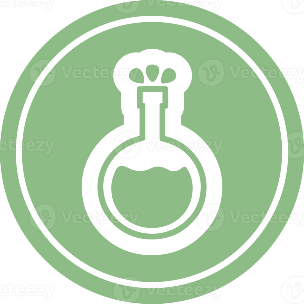 science experiment circular icon symbol png