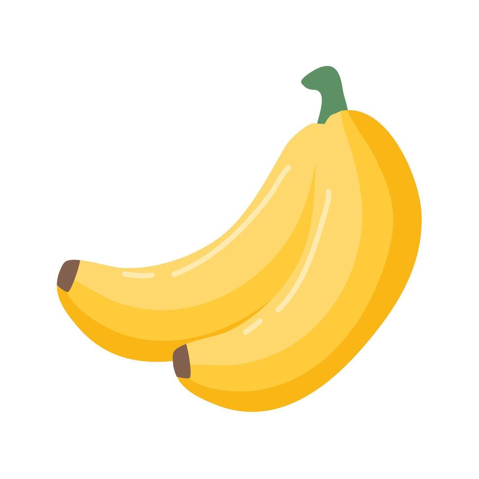 maduro amarillo bananas Fruta ilustración vector