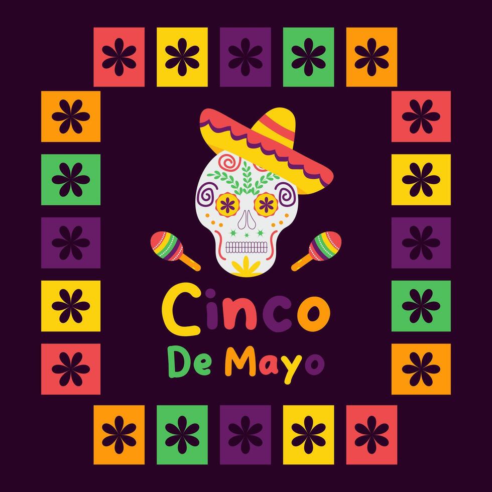 vector banner for Mexican holiday 5 may Cinco De Mayo.