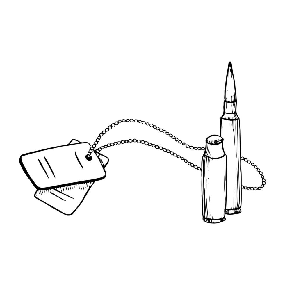 bala para rifles y coronilla con soldado personal número insignias vector gráfico ilustración para arma, militar diseños