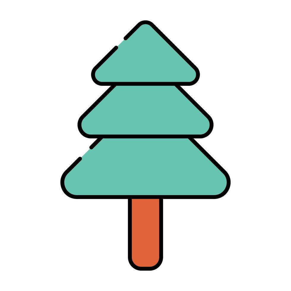 Modern design icon of conifer tree vector