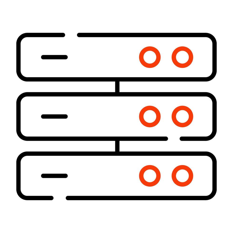 A premium download icon of server rack vector