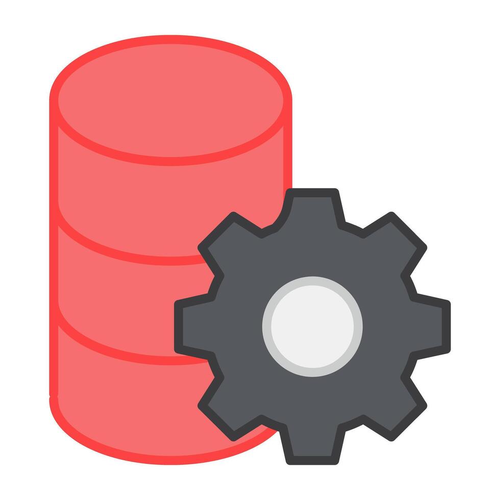 A unique design icon of database setting vector