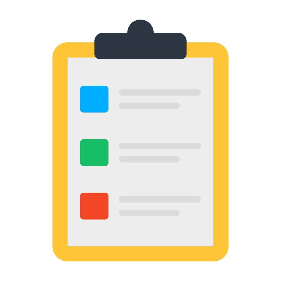 A unique design icon of checklist vector