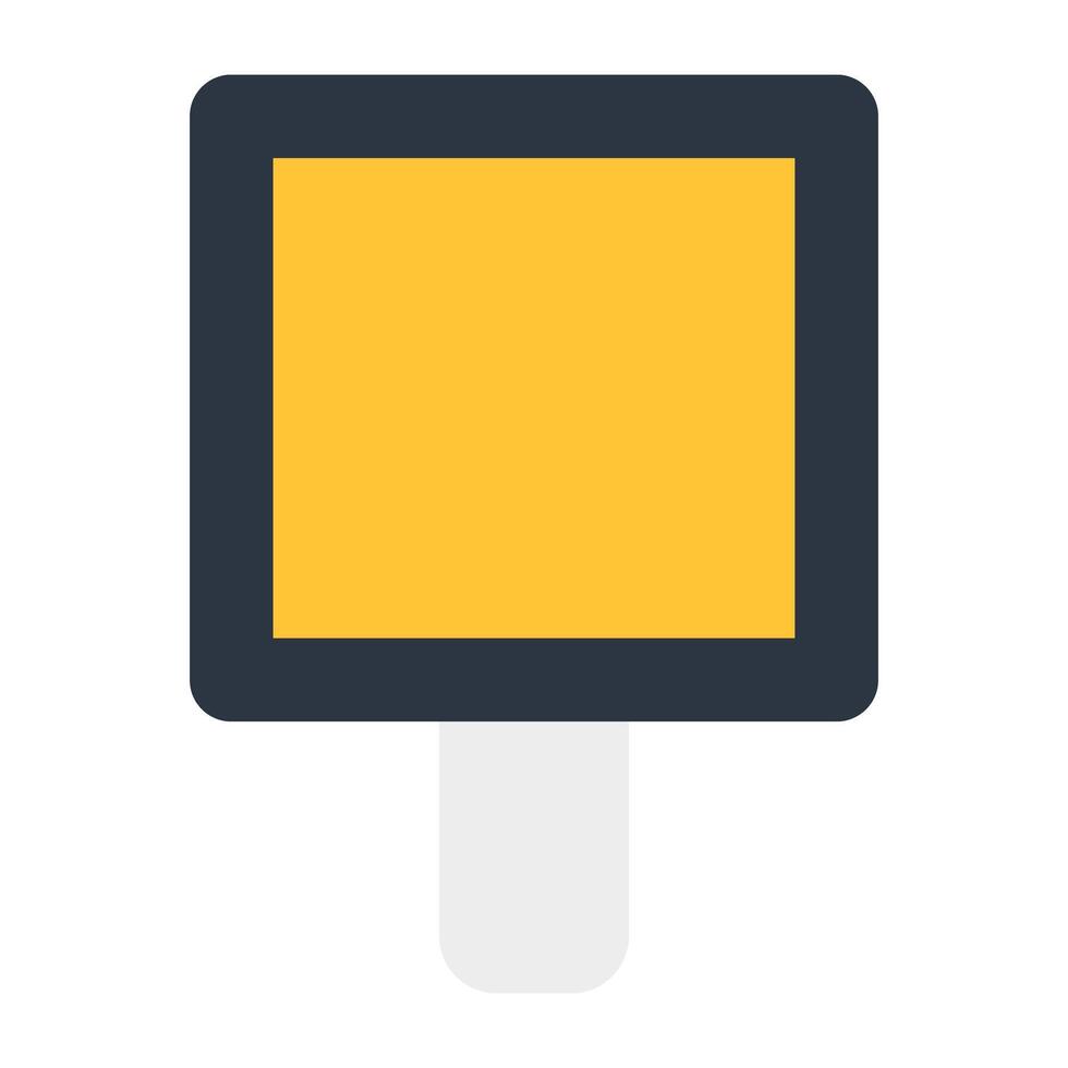 A flat design icon of studio light, spotlight vector