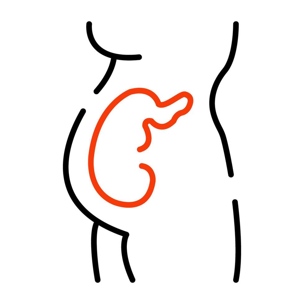 A unique design icon of pregnant lady vector