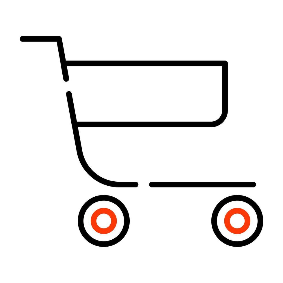 A unique design icon of handcart vector