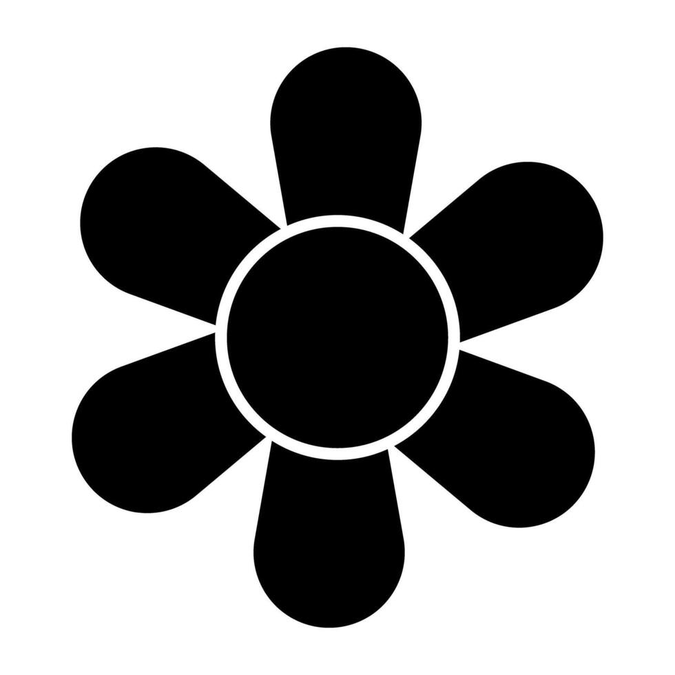 A trendy vector design of flower