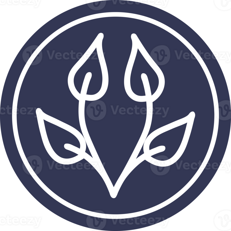 natural leaf circular icon symbol png