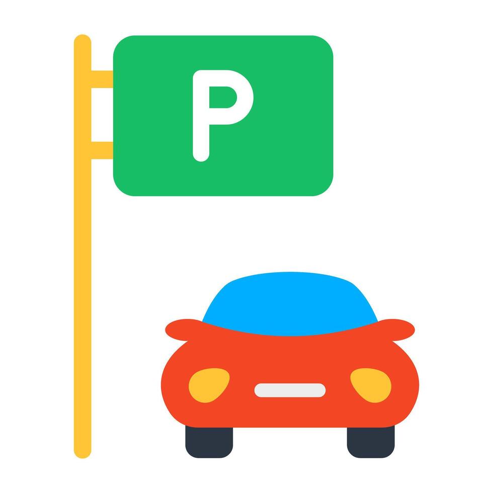 un editable diseño icono de coche estacionamiento vector