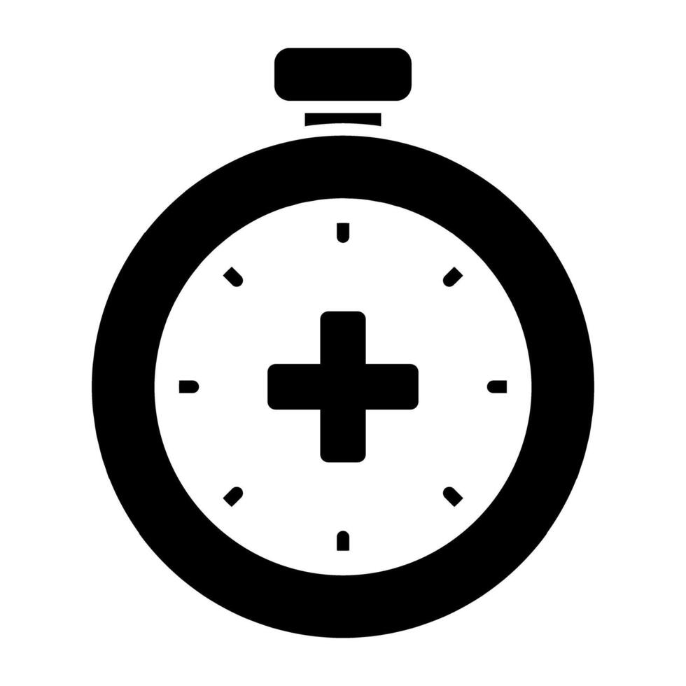 An editable design icon of stopwatch vector