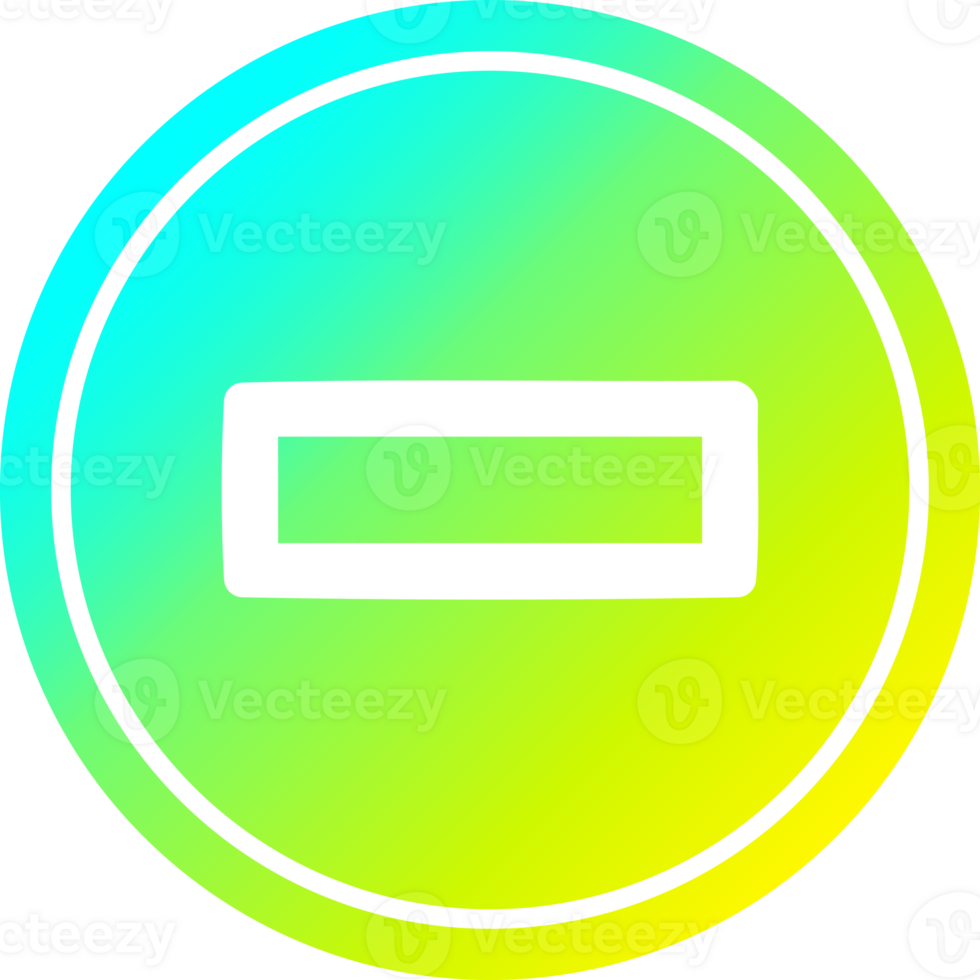subtraction with cool gradient finish circular icon with cool gradient finish png