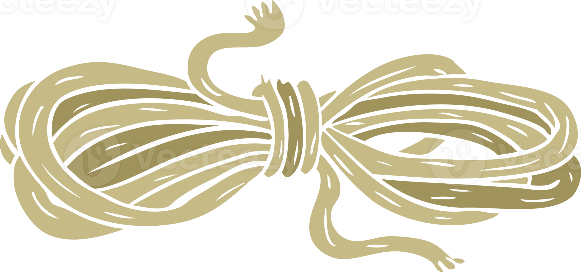 flat color style cartoon rope png