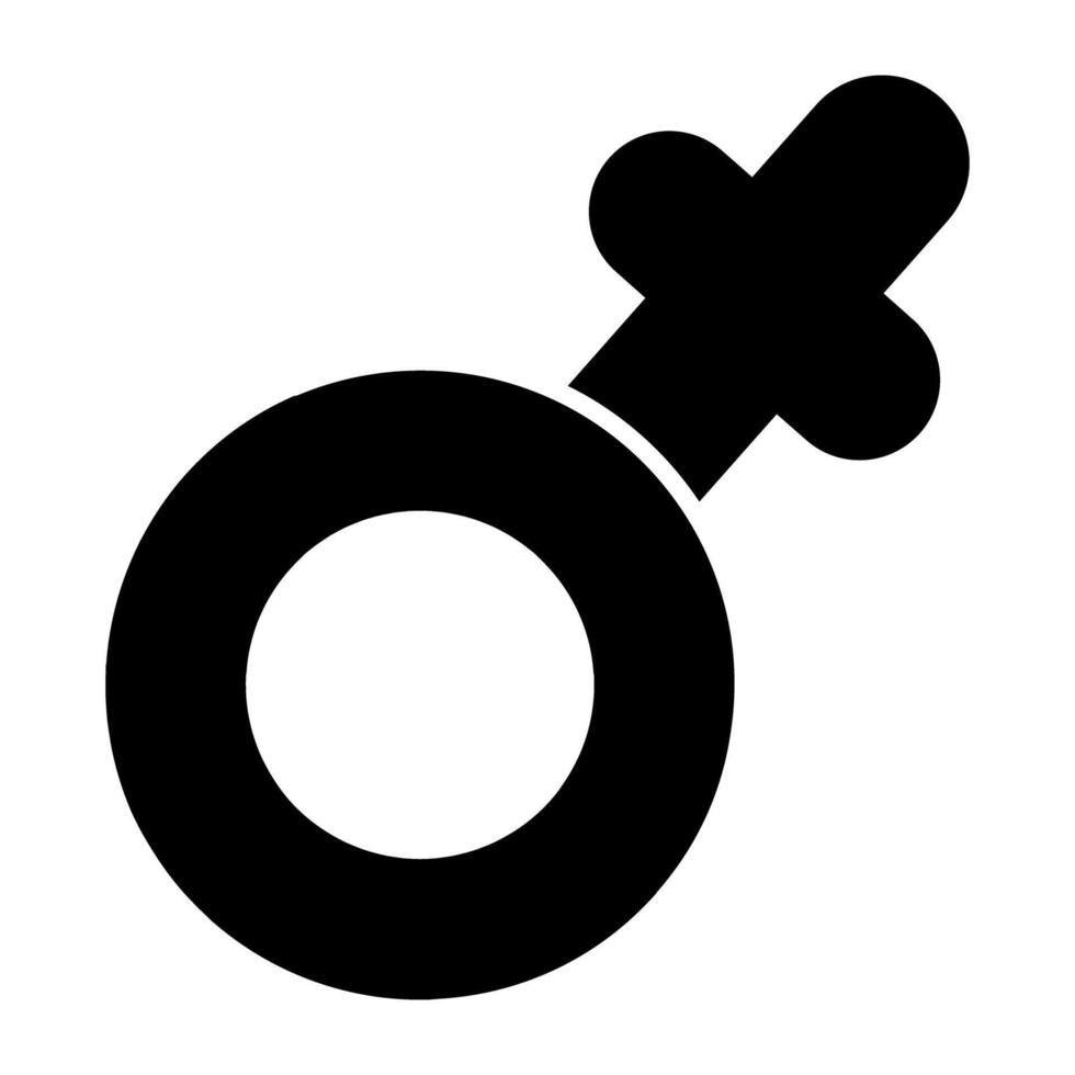 un único diseño icono de masculino género vector