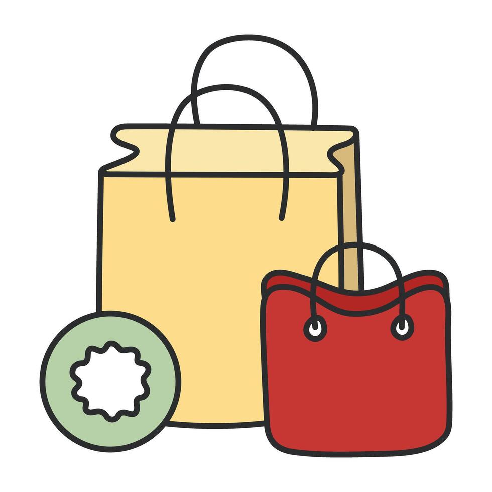 un icono diseño de compras pantalones vector