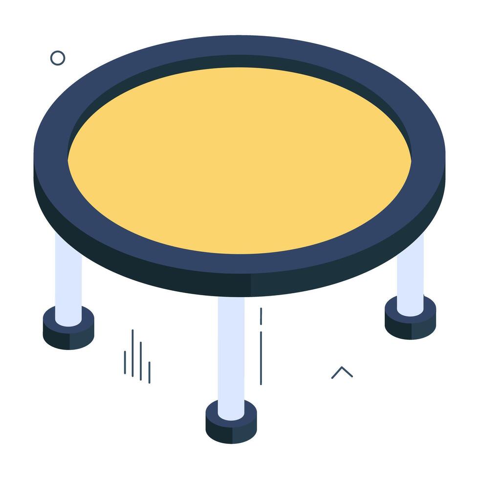 Modern design icon of trampoline vector
