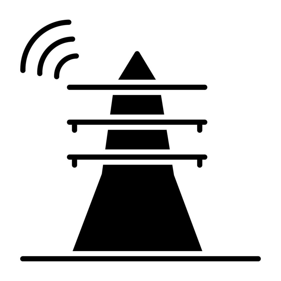 A premium download icon of smart tower vector