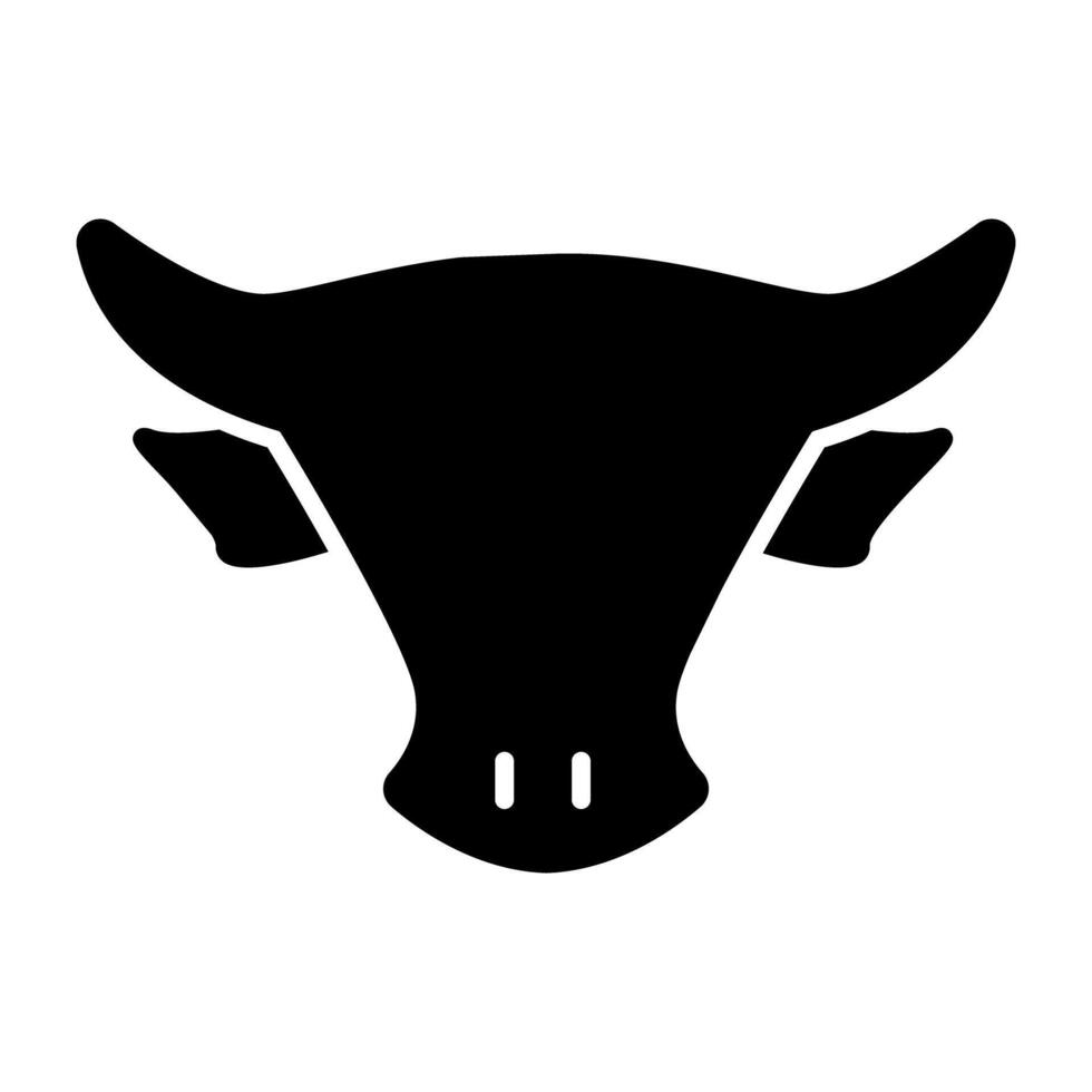 A trendy design icon of cow animal vector