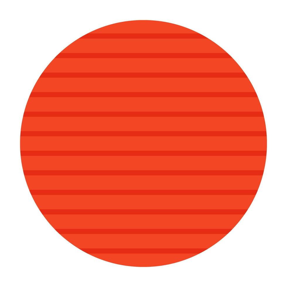 An icon design of gym ball, editable vector