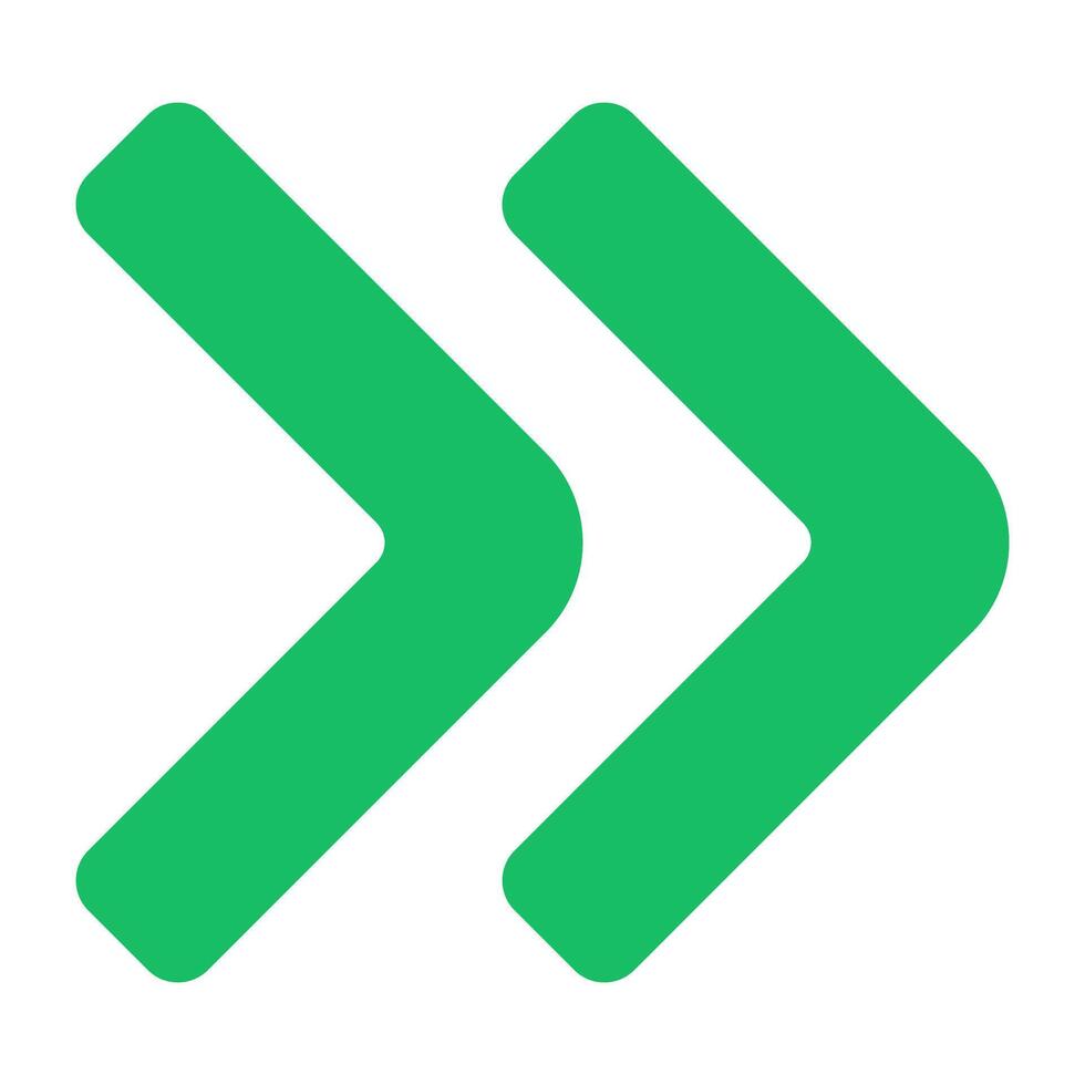 A unique design icon of play forward vector