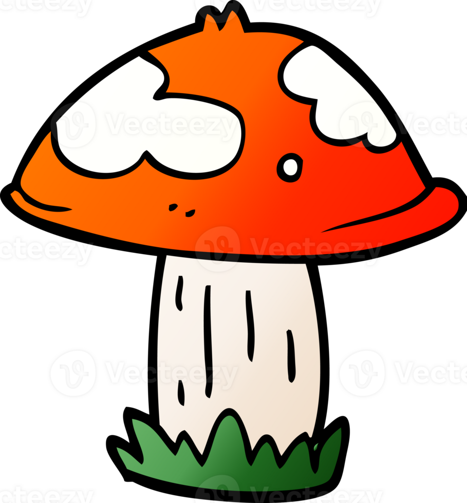 caricatura, garabato, venenoso, toadstool png