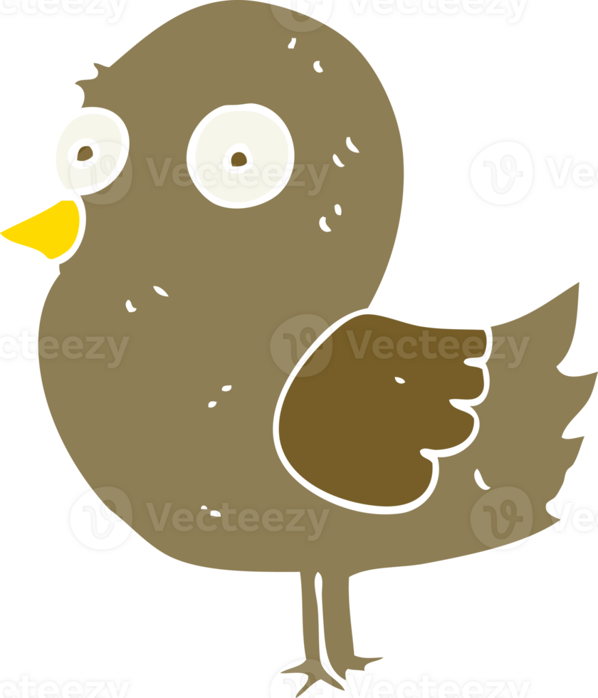 flat color style cartoon bird png