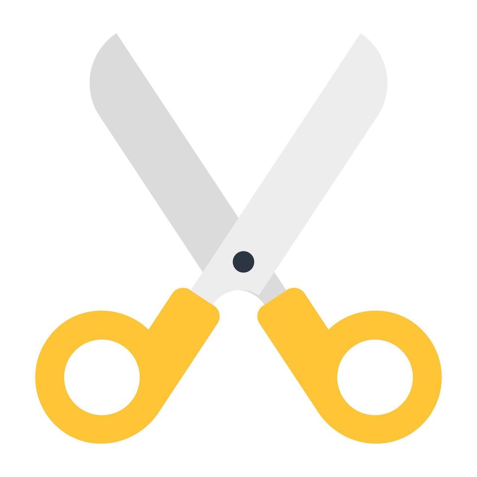 A modern design icon of scissors vector