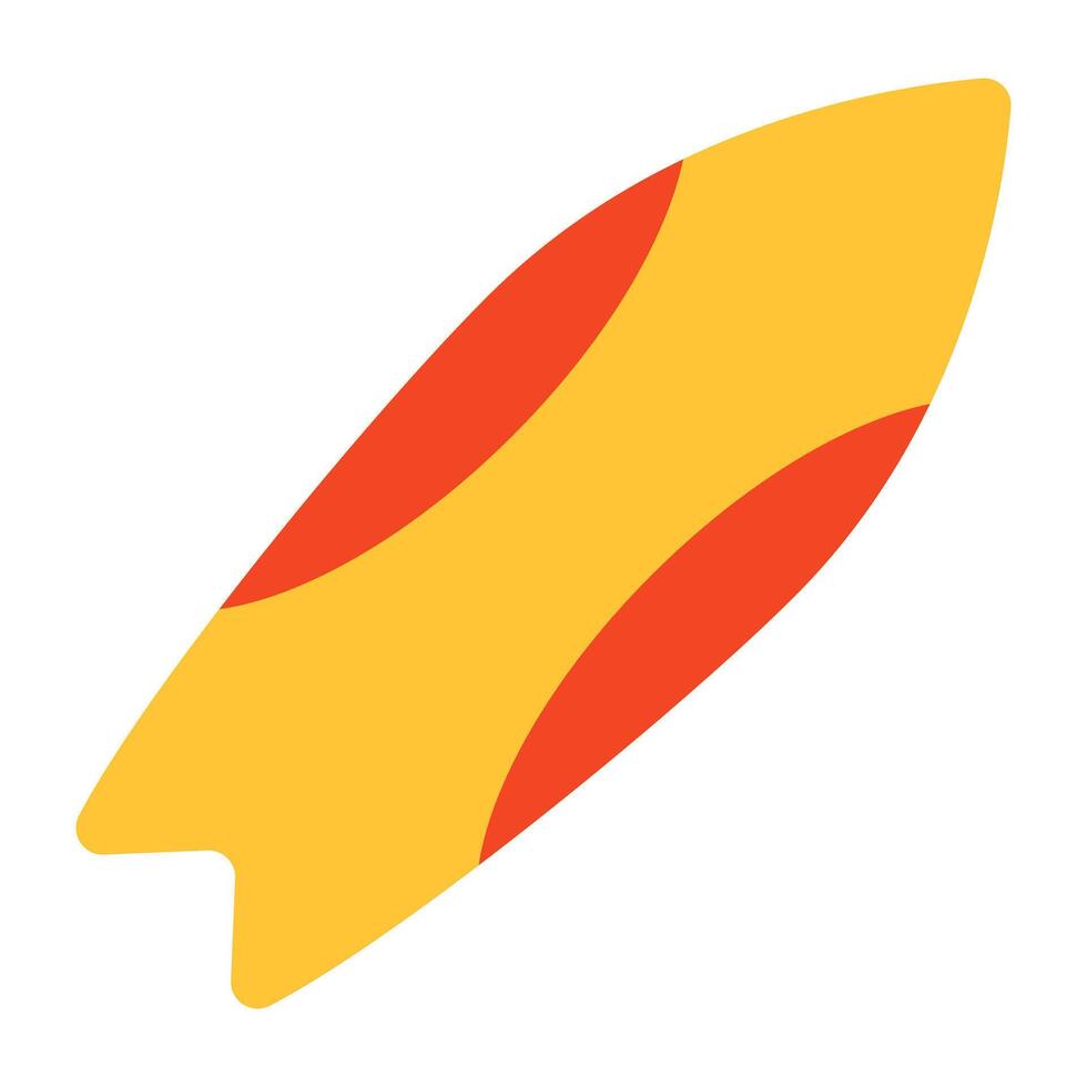Adventure board icon, trendy design of surfboard vector