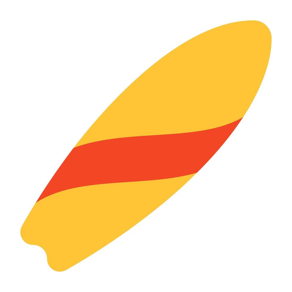 Adventure board icon, trendy design of surfboard vector