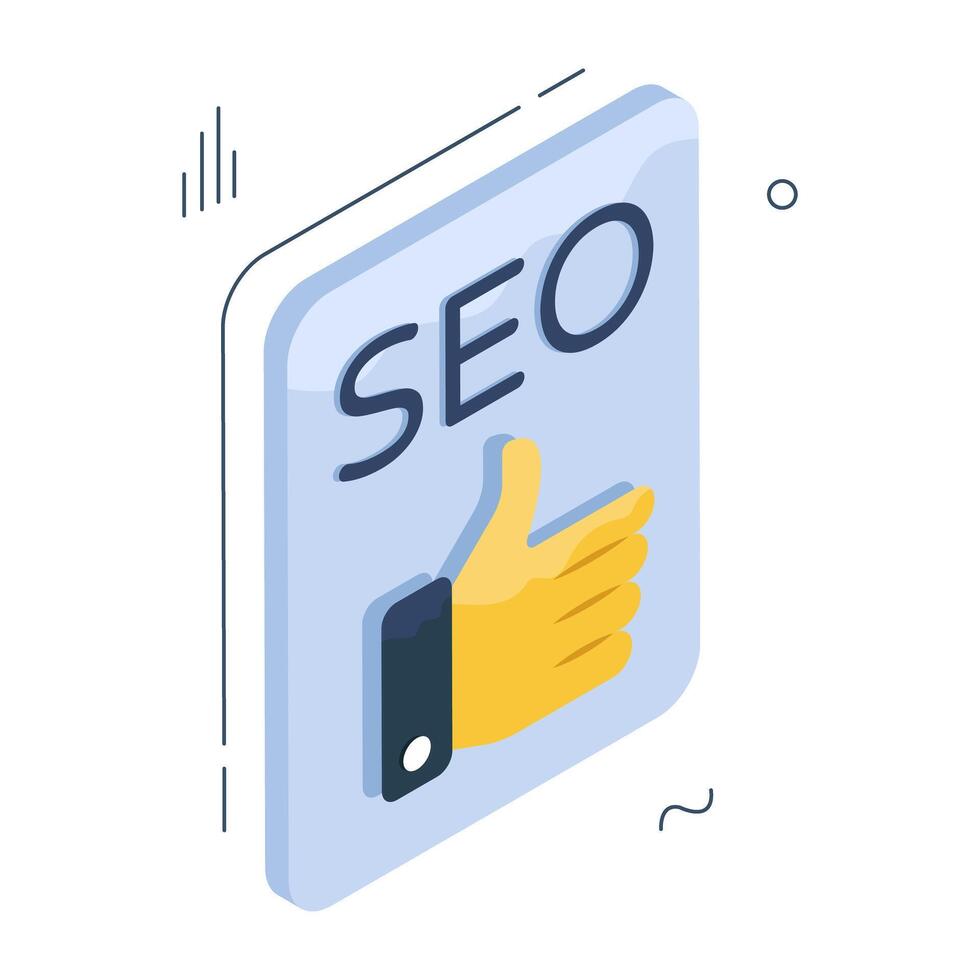 A perfect design icon of seo feedback vector