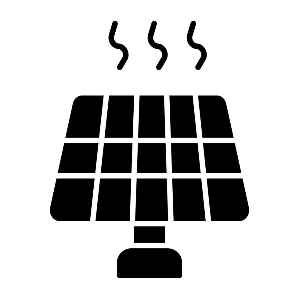 Solar panel icon in unique design vector