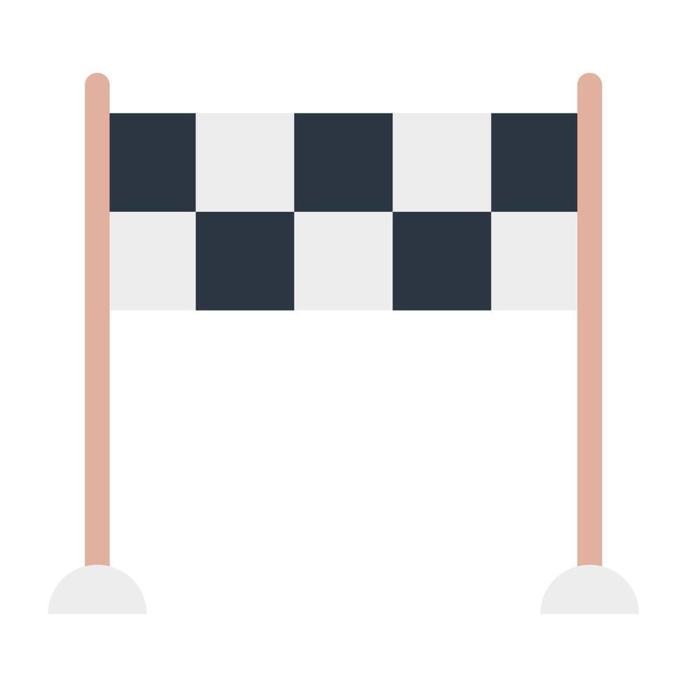 An icon design of finish line vector