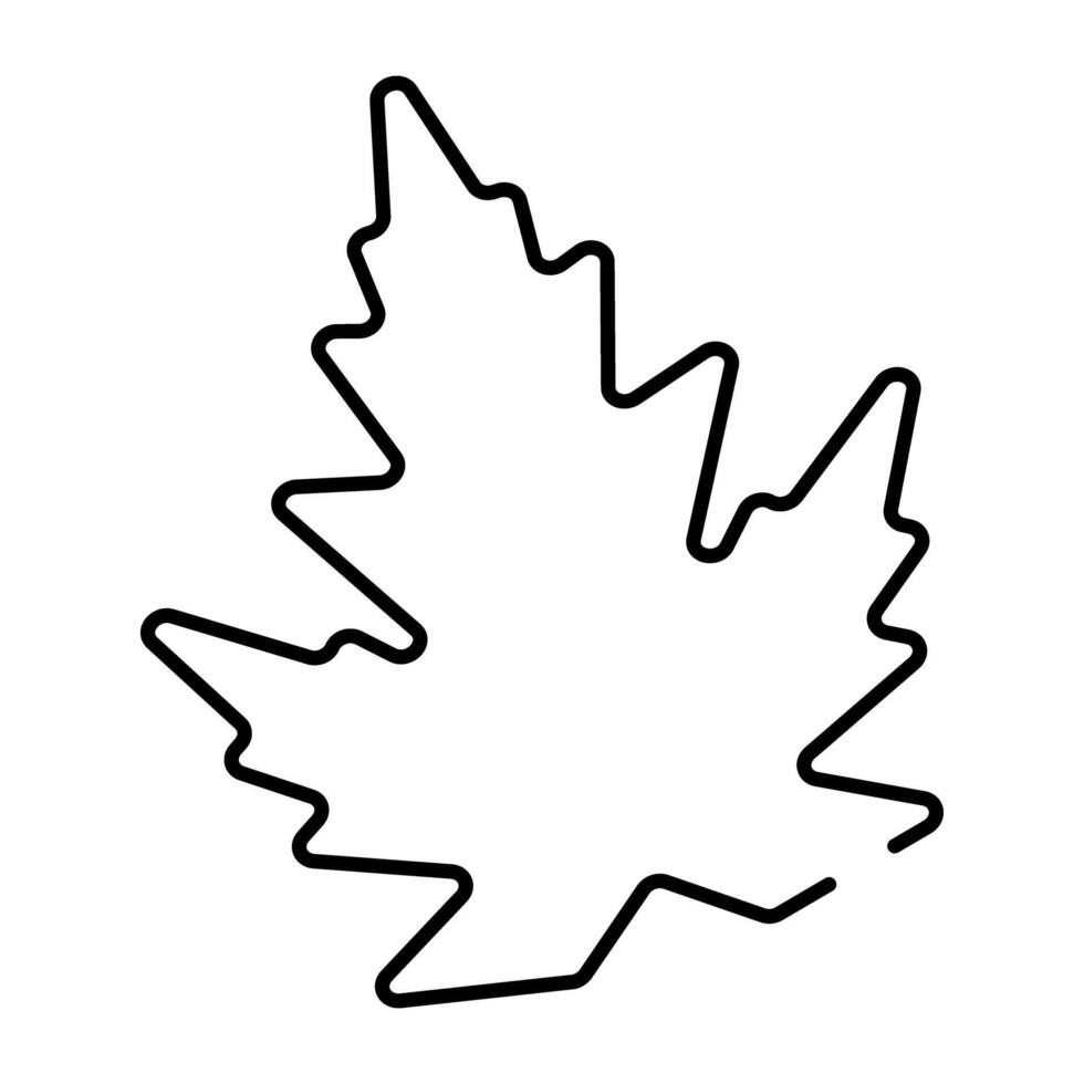 Trendy vector design of autumn leaf
