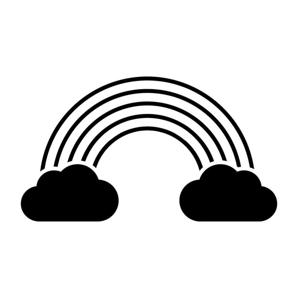 A colorful band denoting concept of cloud rainbow vector