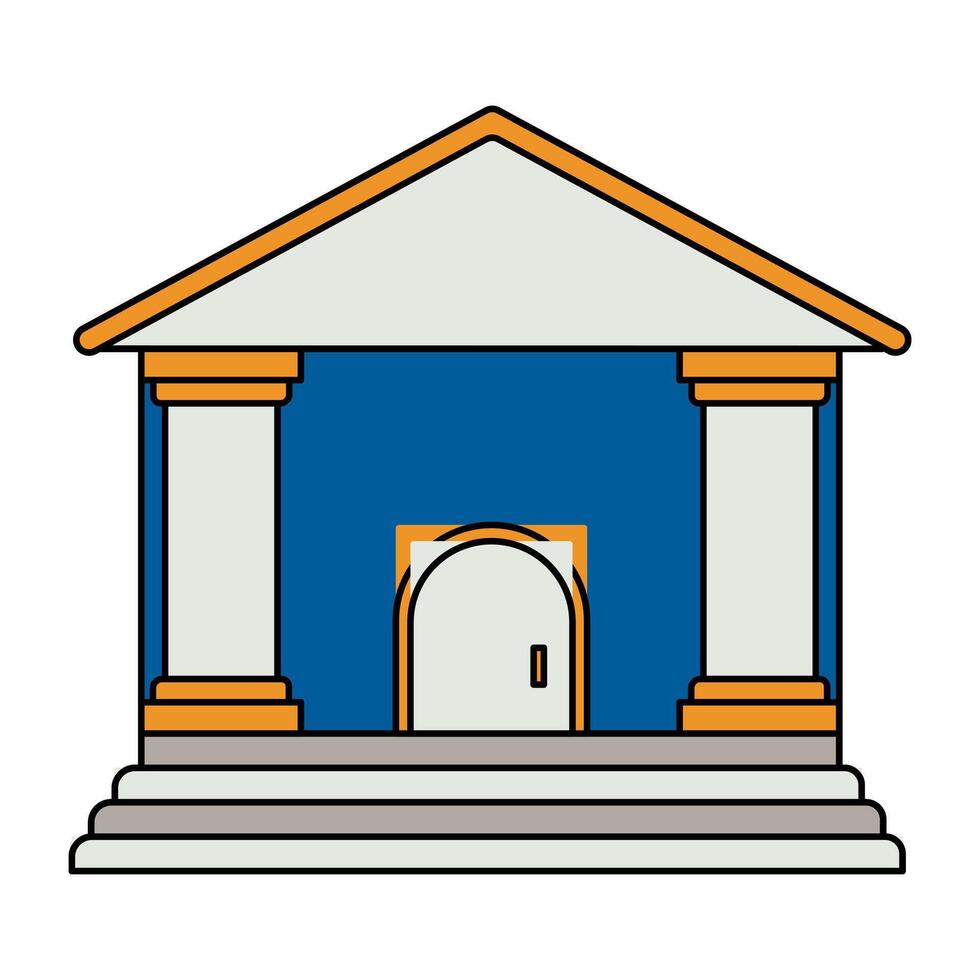 A unique design icon of city building vector