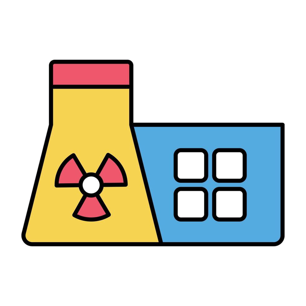 A perfect design icon of power plant vector