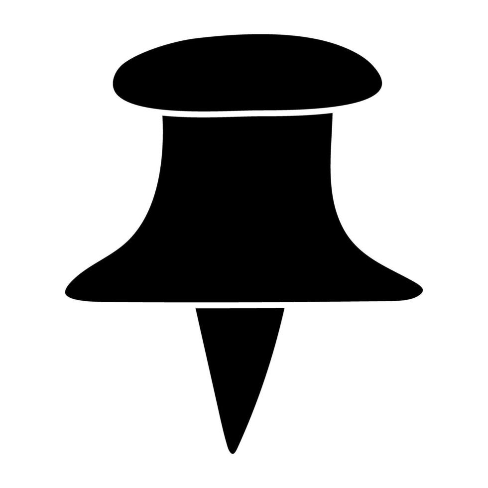 A beautiful design icon of push pin vector