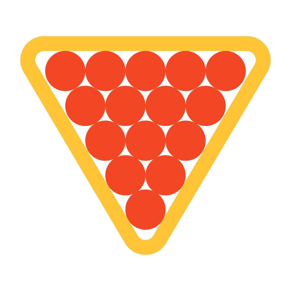 A trendy vector design of billiard balls