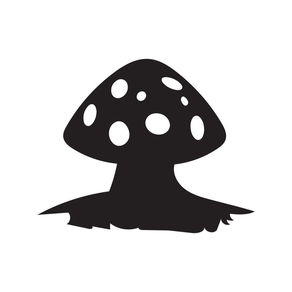 Mushroom icon illustration . Cartoon vector mushrooms clipart. Vector isolated on white background. EPS 10