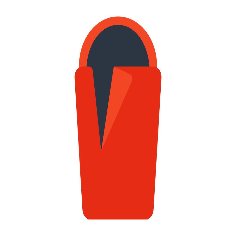 A trendy vector design of sleeping bag