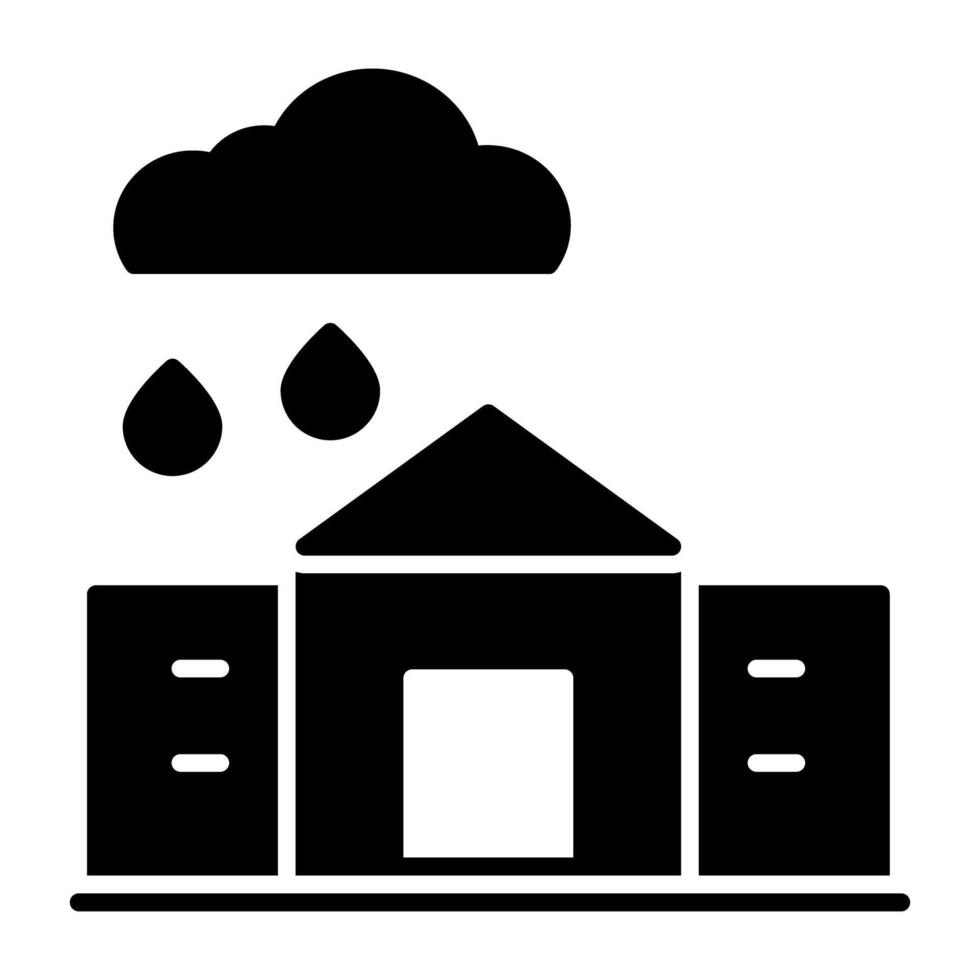 A perfect design icon of rainfall vector