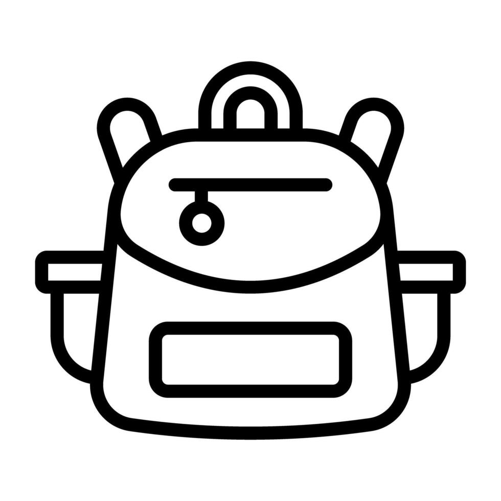 An icon design of school bag vector