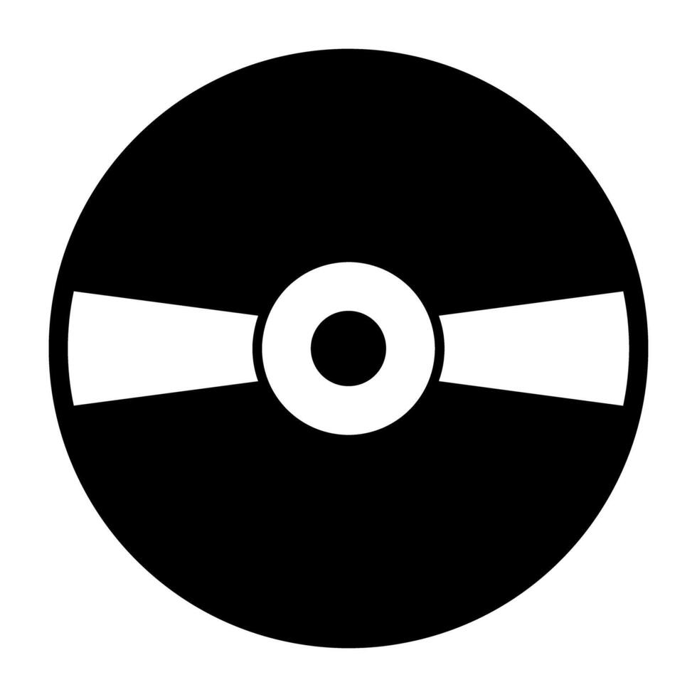 An icon design of compact disc, editable vector