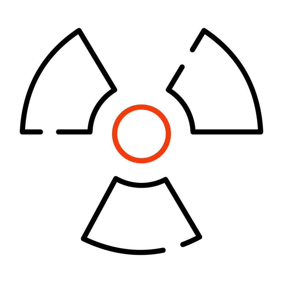 A perfect design icon of radioactive sign vector