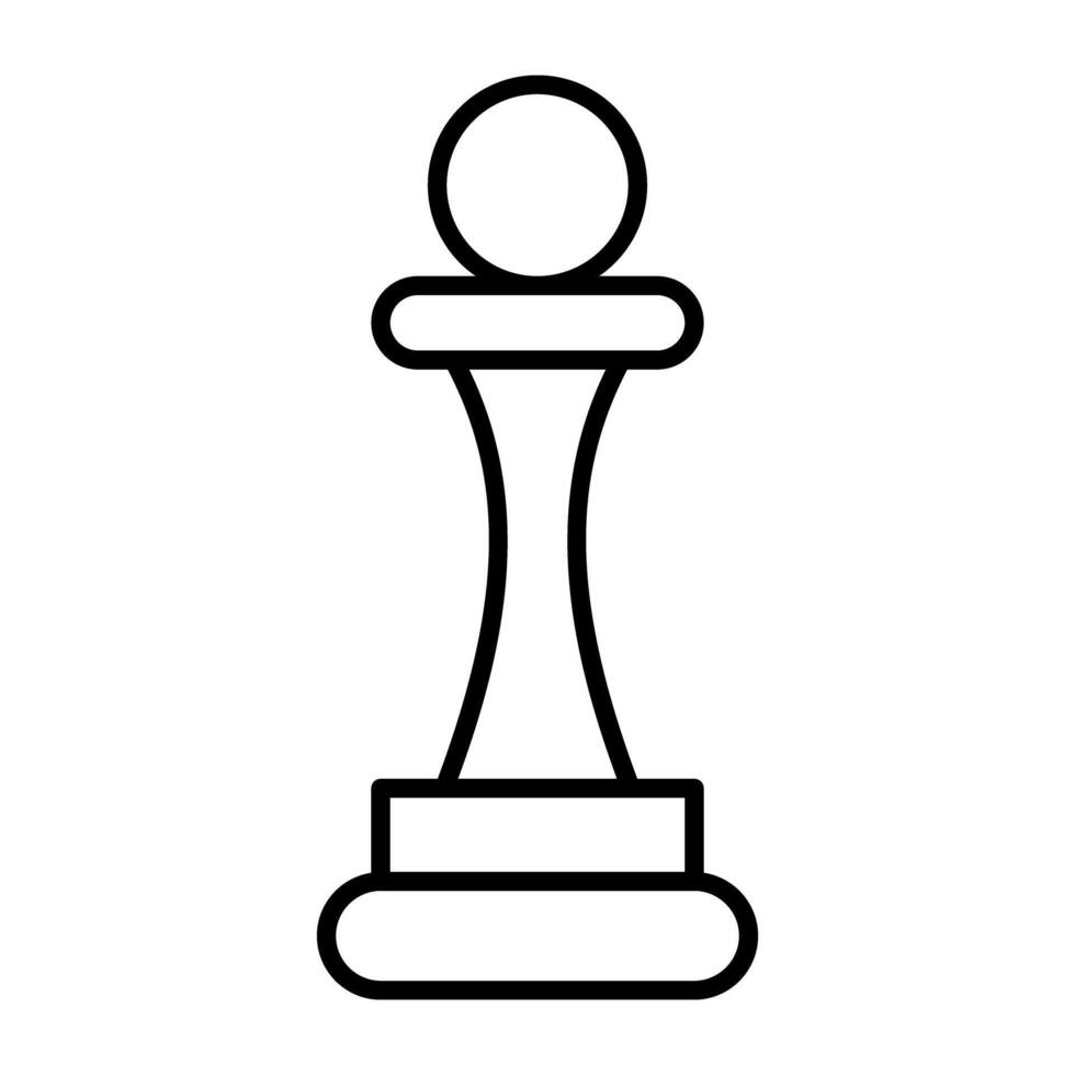 An editable design icon of chess rook vector
