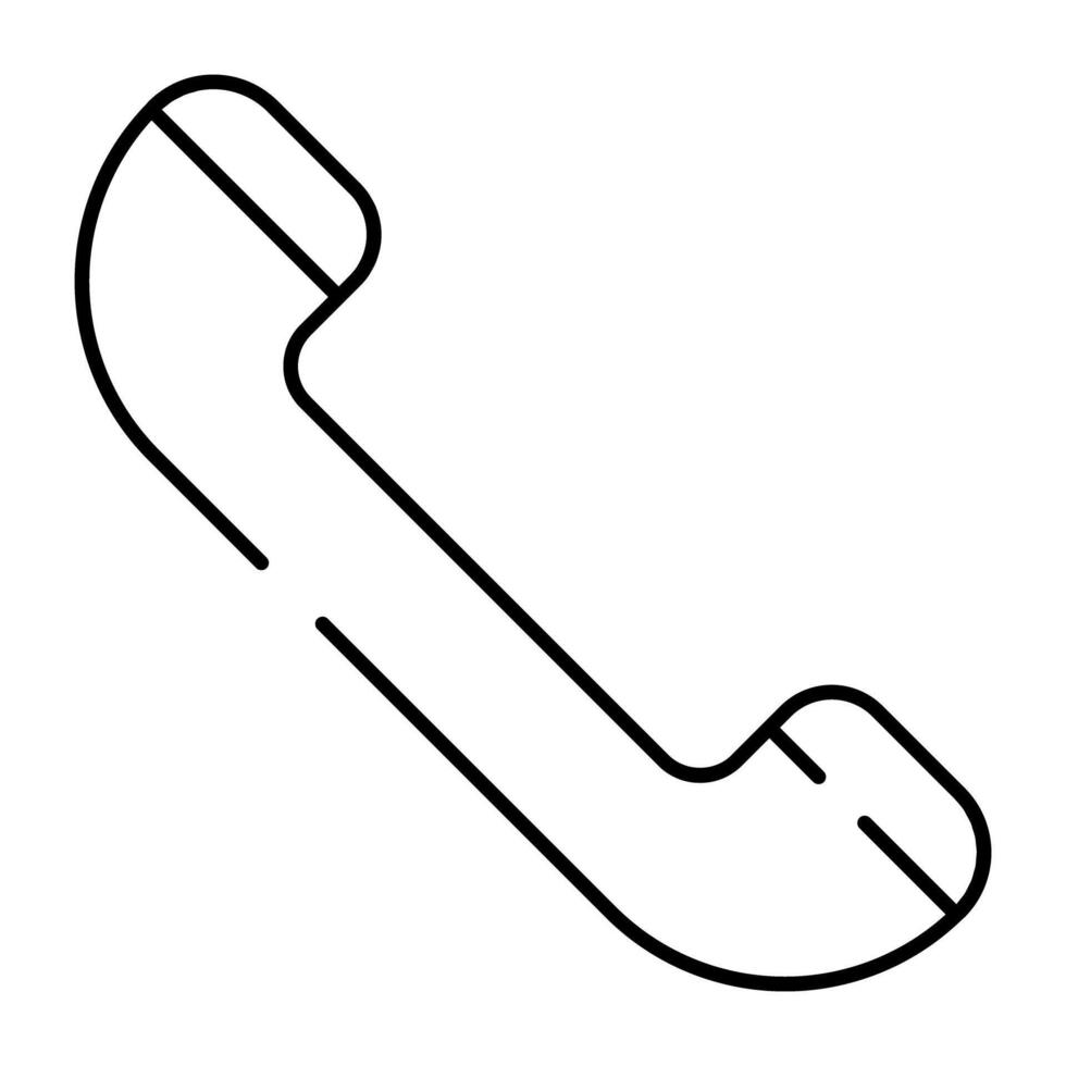 A linear design icon of receiver vector
