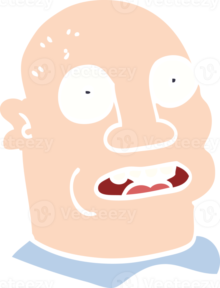 cartoon doodle of a mans head png