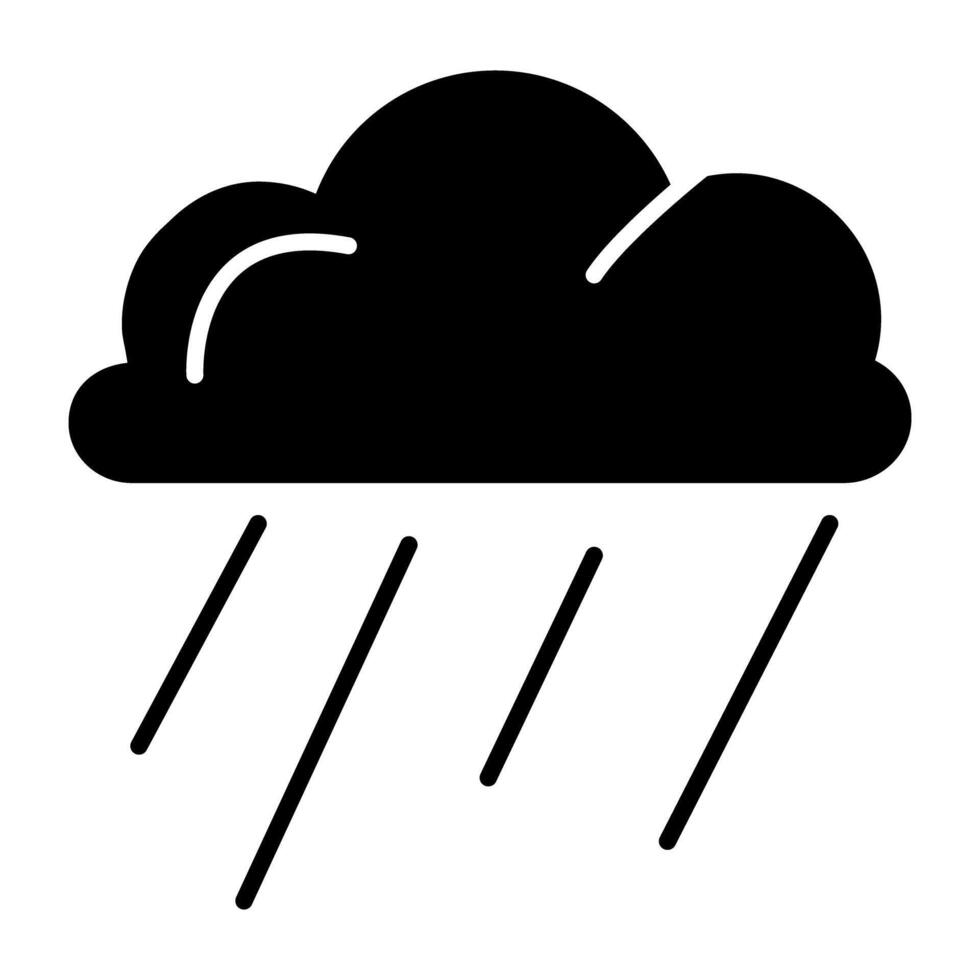 A perfect design icon of rainfall vector