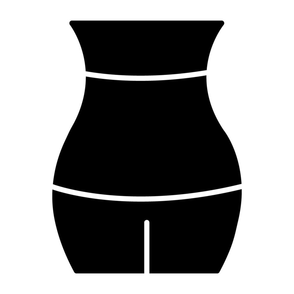 A trendy design icon of waistline vector