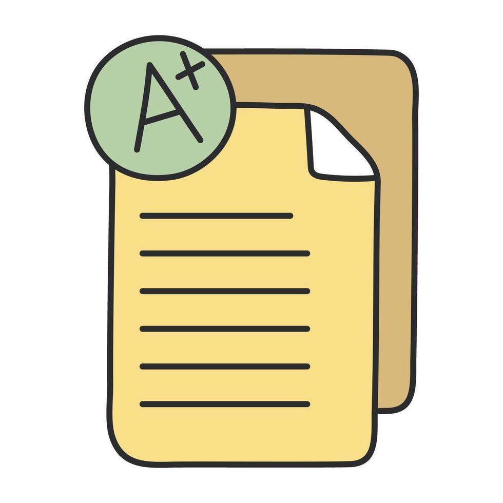 Perfect design icon of exam grade vector
